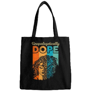 Discover Unapologetically Dope Afro African American Christmas Funny Bags