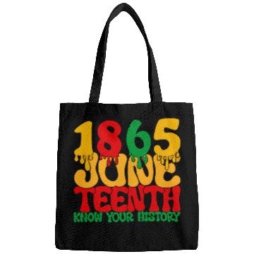Discover 1865 Juneteenth Know Your History Afro Independence Day 2 Bags