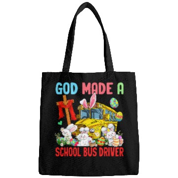 Discover Proud Made A School Bus Driver Three Easter Bunnies Eggs Bags