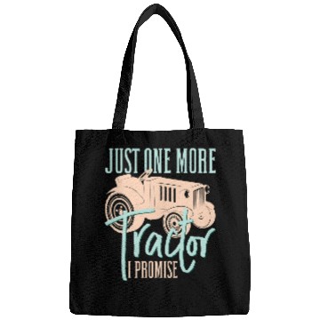 Discover Tractor driving Mens Funny Farming Just One More Tractor I Promise Arable Bags