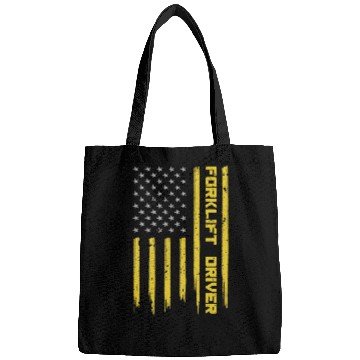 Discover Forklift Operator Patriotic American Flag Forklift Driver 2 Bags