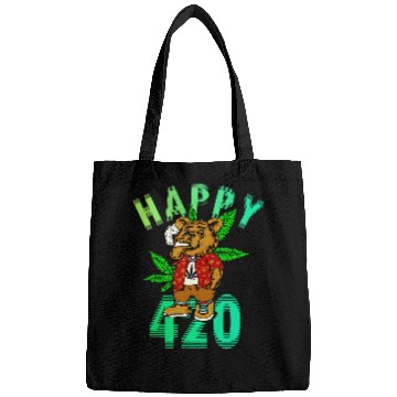 Discover Funny Bear Happy 420 Teddy Cute Bears Bags