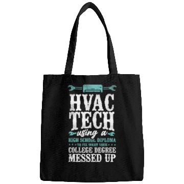 Discover HVAC Technician Tech vintages Hvac Tech Using A High School Bags