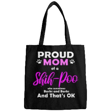 Discover ShihPoo Mom Dog Love Poodle Shih Tzu Bags