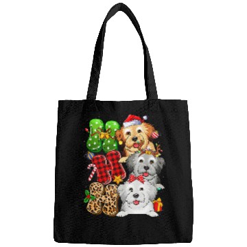 Discover Dog Havanese Christmas Ho Ho Ho Havanese Dog For Dog Lover Funny Xmas Bags