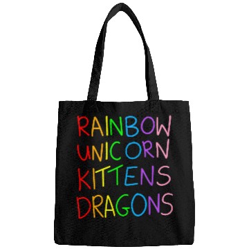 Discover Rainbow Unicorns Kittens Dragon Bags