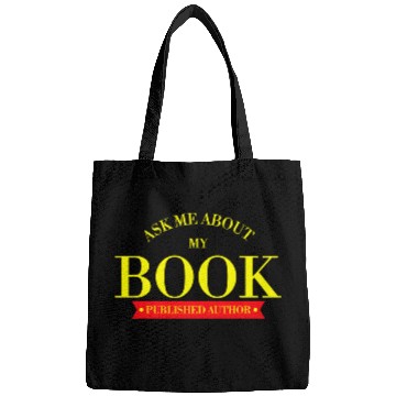 Discover Reading Book Ask Me About My Book Published Author Writer 2 9 Reader Bags