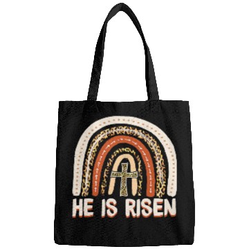 Discover Christian He Is Risen Leopard Rainbow Christian Jesus Happy Easter Day 3 Christ Bags