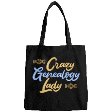 Discover crazys Genealogy Lady Genealogist Bags