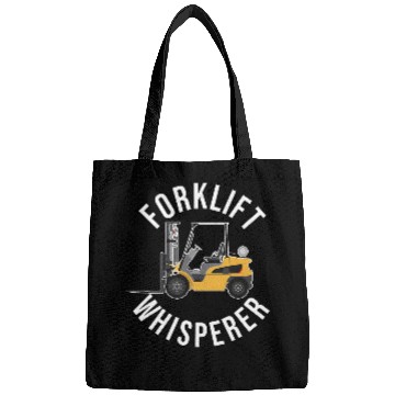 Discover Forklift Whisperer Funny Forklift Operator Heavy Equipment Bags