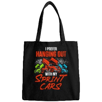 Discover Racing Racer Sprint Car Racing Hanging Out Race Track Racer print237 Race Speed Bags