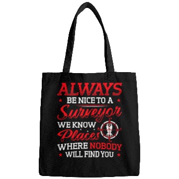Discover Construction Industry Funny Saying Surveyor Bags