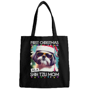 Discover First Christmas as a Shih Tzu mom 4 Bags