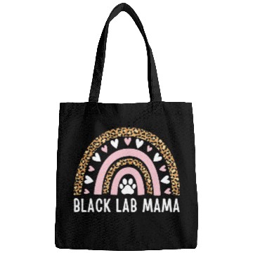 Discover Labrador Lab Dog Black Lab Mama Rainbow Leopard Mothers Day Black Labrador Bags