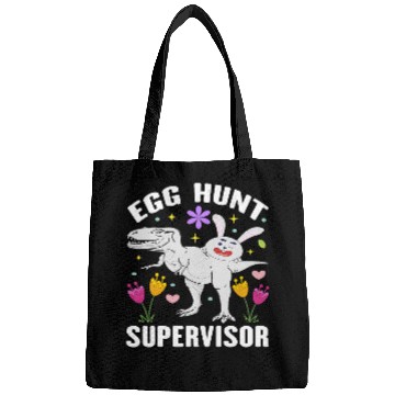 Discover Egg Hunt Supervisor Egg Hunting Squad Moms Easter Funny Bags