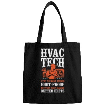 Discover HVAC Technician Tech vintages Hvac Tech I Try To Make Things Bags
