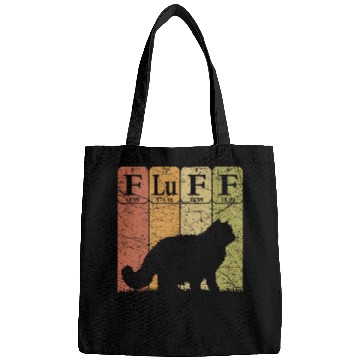Discover Fluff Cat Periodic Table Elements Cat Lover Cat Scientist 4 Bags