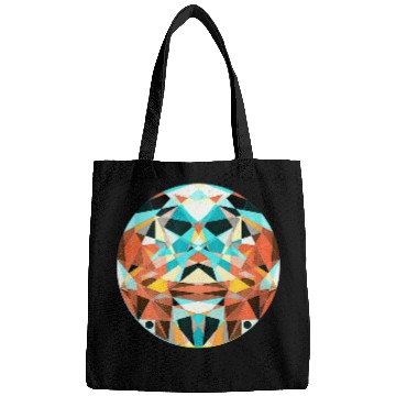 Discover Circle Abstract Geometry Art Bags
