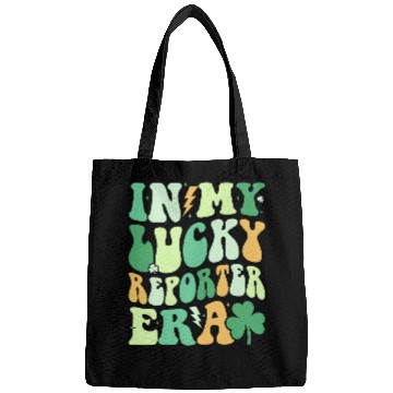 Discover Groovy in My Lucky Reporter Era St Patricks Day Clover Bags