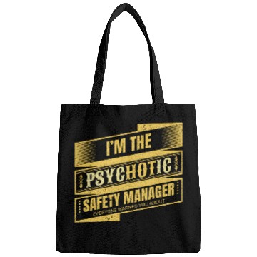 Discover Funny Safety Manager Gift Supervisor Team Leader Bags