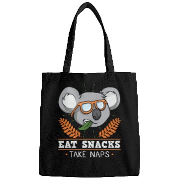 Discover Funny Bear Eat Snacks Take Naps Koala Cute Bears Bags