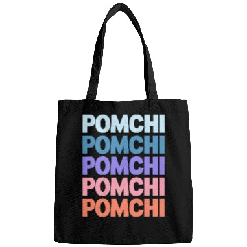 Discover Funny Modern Repeated Text Design Pomchi Bags