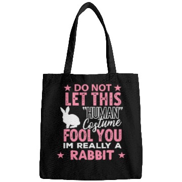 Discover Rabbits Halloween Human Costume Im really Rabbit Funny Bags