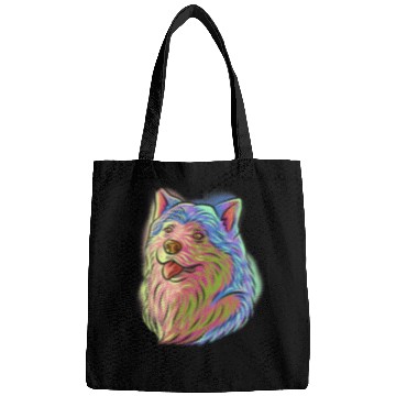 Discover Dog Akita Colorful Pop Art Portrait Akita Inu Dog Mom Mothers Day 8 Bags