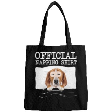 Discover Funny Official Napping Sleeping English Foxhound Bags