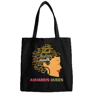 Discover Black History Month Aquarius Queen Black Womens Bags