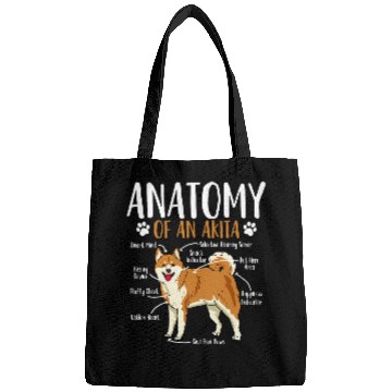 Discover Dog Akita Anatomy Bags