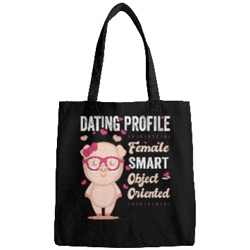 Discover Pig Lover Womens OOP Dating Object Oriented Pig Programming Software Engineer Bags