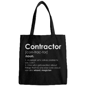 Discover Contractor Gift Handyman Contractor Definition Builder Bags
