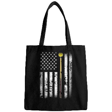 Discover vintages American Flag Billiards Pool Player Women Men Bags