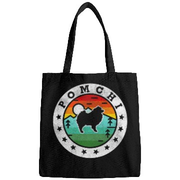 Discover vintages Pomchi Retro Dog Mom Dad Bags