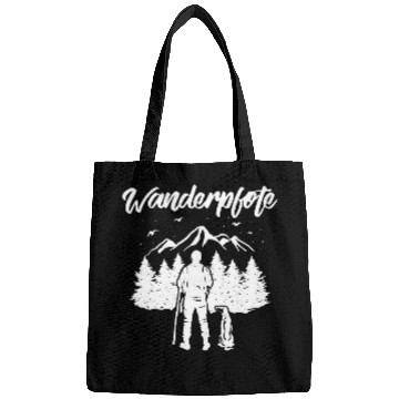 Discover Hiking Hiker Paw Dog Mountains Hiking Mountaineering Climbing Design Hike Bags