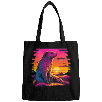 Discover Retro Aesthetic Groundhog 45 Bags