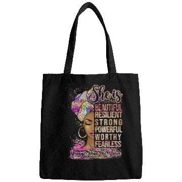 Discover She Is Beautiful Resilient Stronger Than The Storm Bags