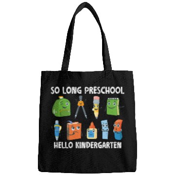 Discover SO LONG PRESCHOOL HELLO KINDERGARTEN Teacher Student PreK 2 Bags