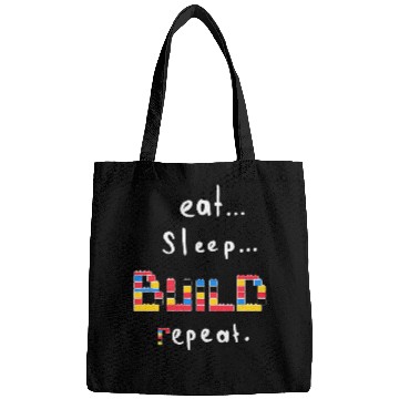 Discover Cute Brick Blocks Building Meme Eat Sleep Build Repeat 1 Bags