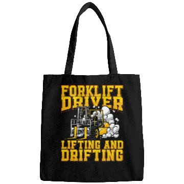 Discover Funny Forklift Driver Lifting And Drifting Forklift Operator Bags
