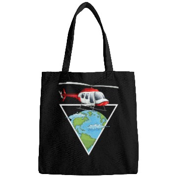 Discover Helicopter Earth Helicopter Pilot Aviation Flying Bags