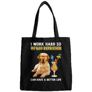 Discover Labrador Lab Dog Funny Yellow Lab Labrador Retriever Lover Bags
