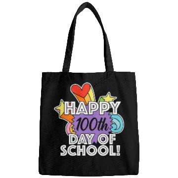 Discover Happy 100th Day of School Student or Elementary Teacher Bags