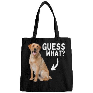 Discover Labrador Lab Dog Guess What Yellow Lab Butt Funny Labrador Retriever Owner Bags