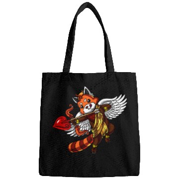 Discover Funny Bear Cute Red Panda Bear Cupid Cute Bears Bags