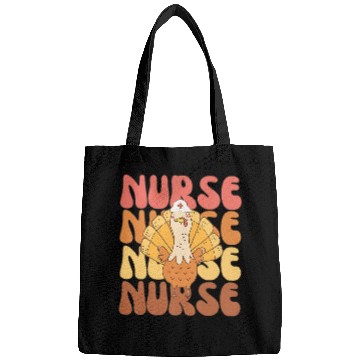 Discover nurses thanksgiving turkey friendsgiving fall autumn Bags