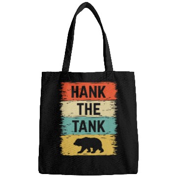 Discover Funny Bear Retro Hank The Tank Bear Lake Tahoe californias Black Cute Bears Bags