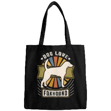 Discover Foxhound vintages Classic Retro Dog Lover Bags