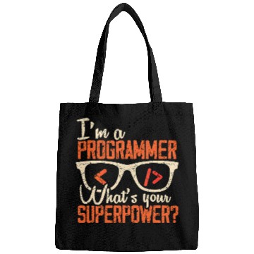 Discover Programmer Coder Software Developer Engineer Funny Coding Bags